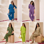 Cotton-Linen Tunic & Wide-Leg Palazzo Set