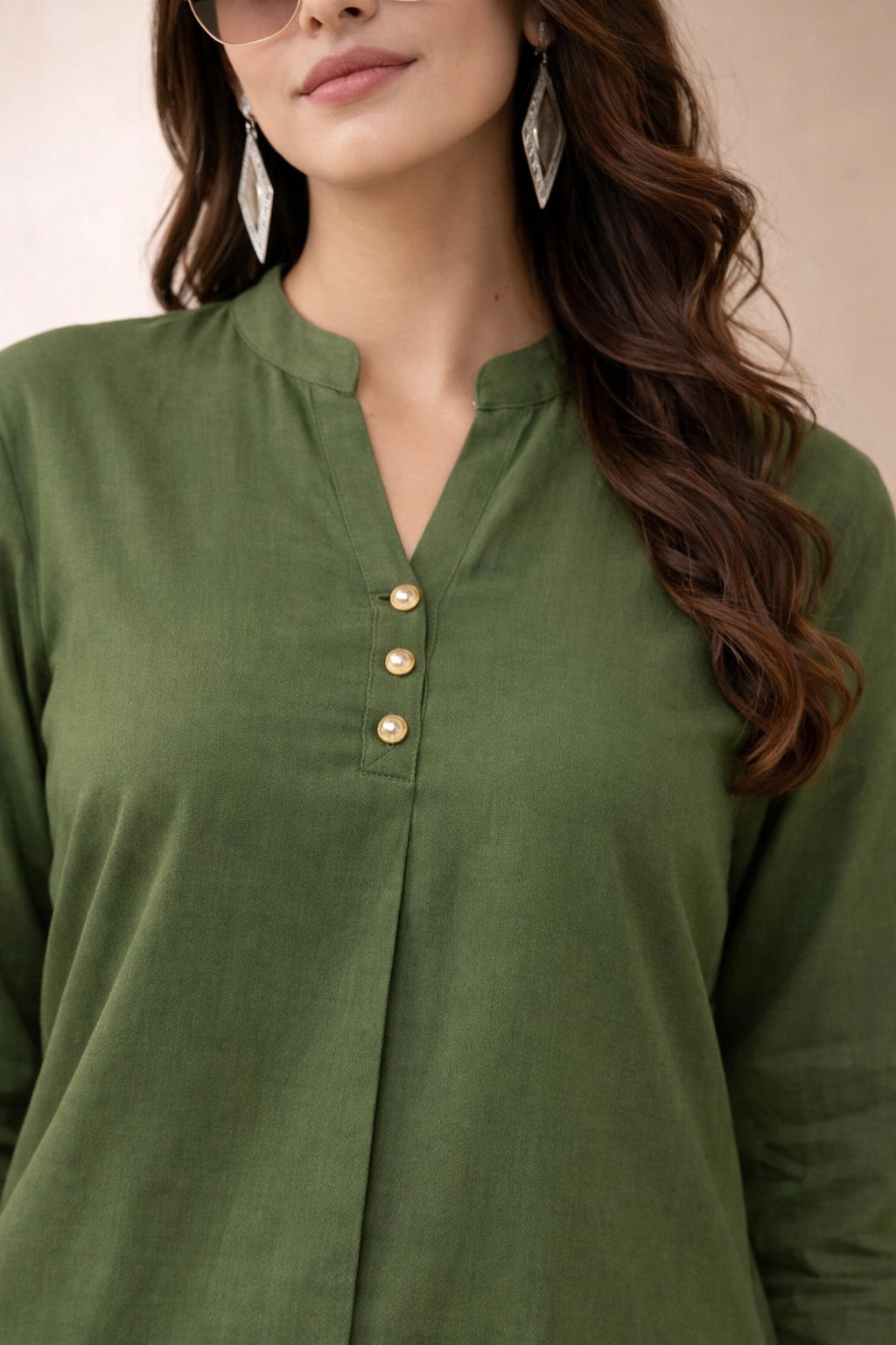 Cotton-Linen Tunic & Wide-Leg Palazzo Set