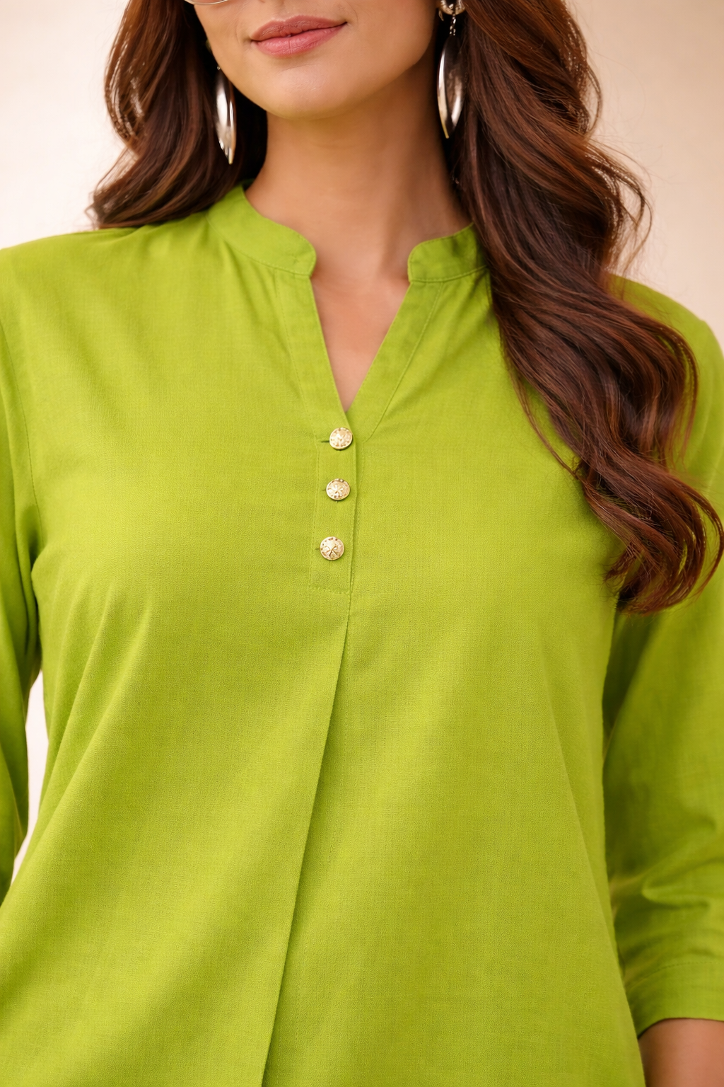 Cotton-Linen Tunic & Wide-Leg Palazzo Set